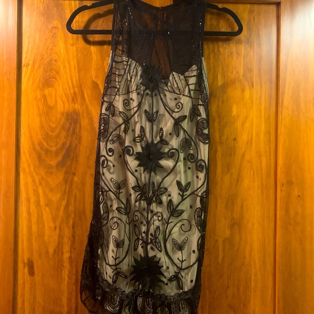 Abercrombie Sequin Mesh Mini Dress